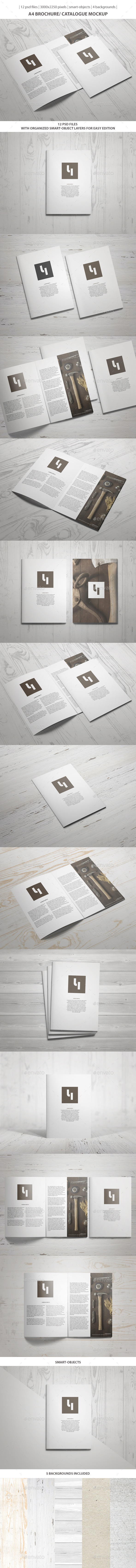 A4 Brochure Catalogue Mockup A4 Brochure Catalogue Mockup