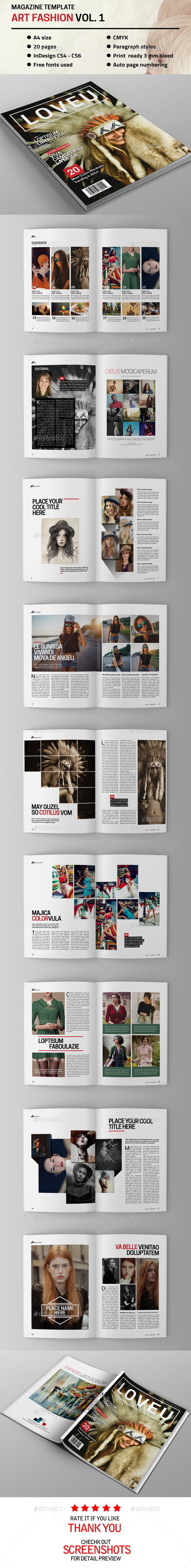 GraphicRiver Art Fahion Magazine Vol 1 9822137 GraphicRiver Art Fahion Magazine Vol 1 9822137