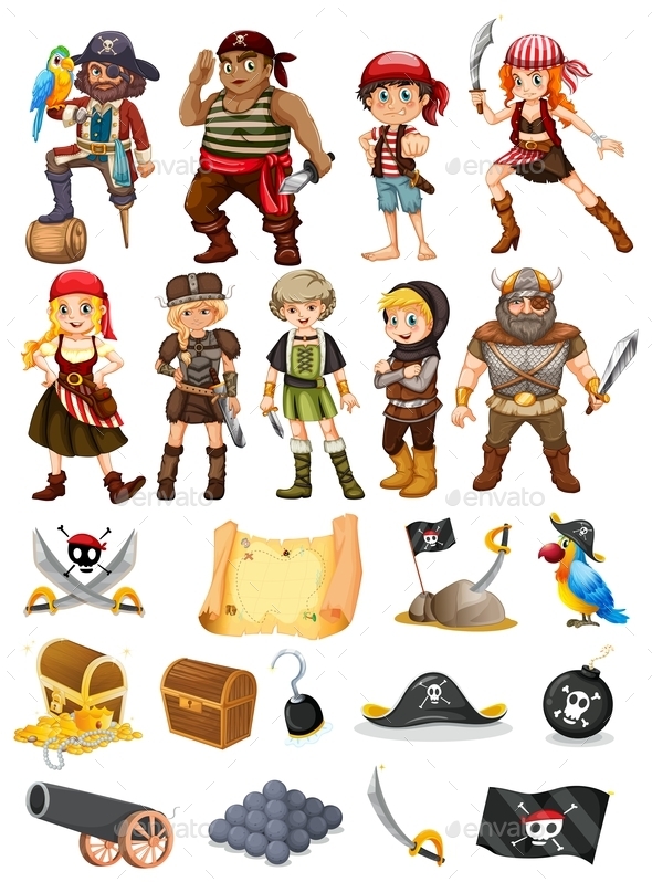 GraphicRiver Pirates and Vikings 9822386 GraphicRiver Pirates and Vikings 9822386