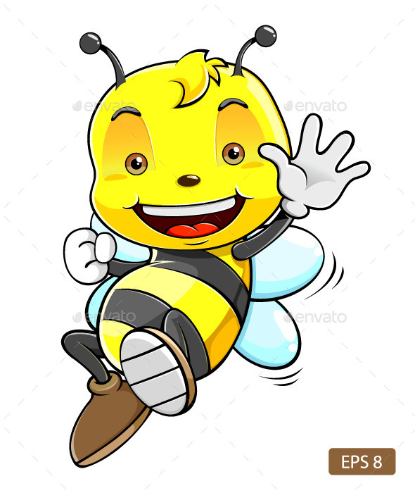 GraphicRiver Honey Bee Character 9822887 GraphicRiver Honey Bee Character 9822887