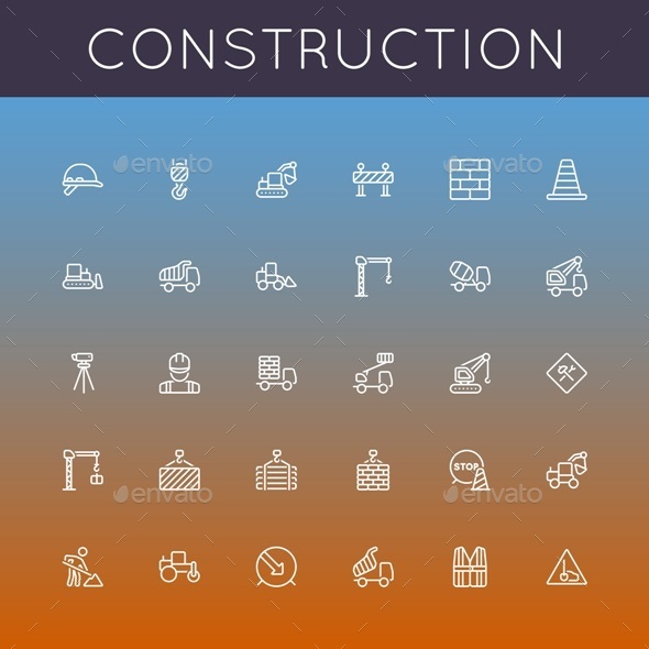 GraphicRiver Vector Construction Line Icons 9823539 GraphicRiver Vector Construction Line Icons 9823539