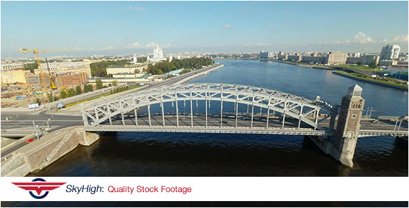 Saint Peterburg Bridge Aerial 6 Saint Peterburg Bridge Aerial 6