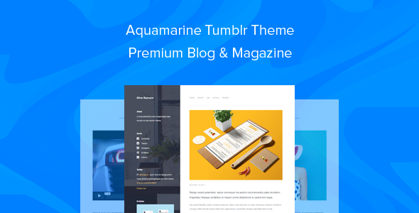 ThemeForest Aquamarine Tumblr Theme Premium Blog & Magazine 9826161 ThemeForest Aquamarine Tumblr Theme Premium Blog & Magazine 9826161