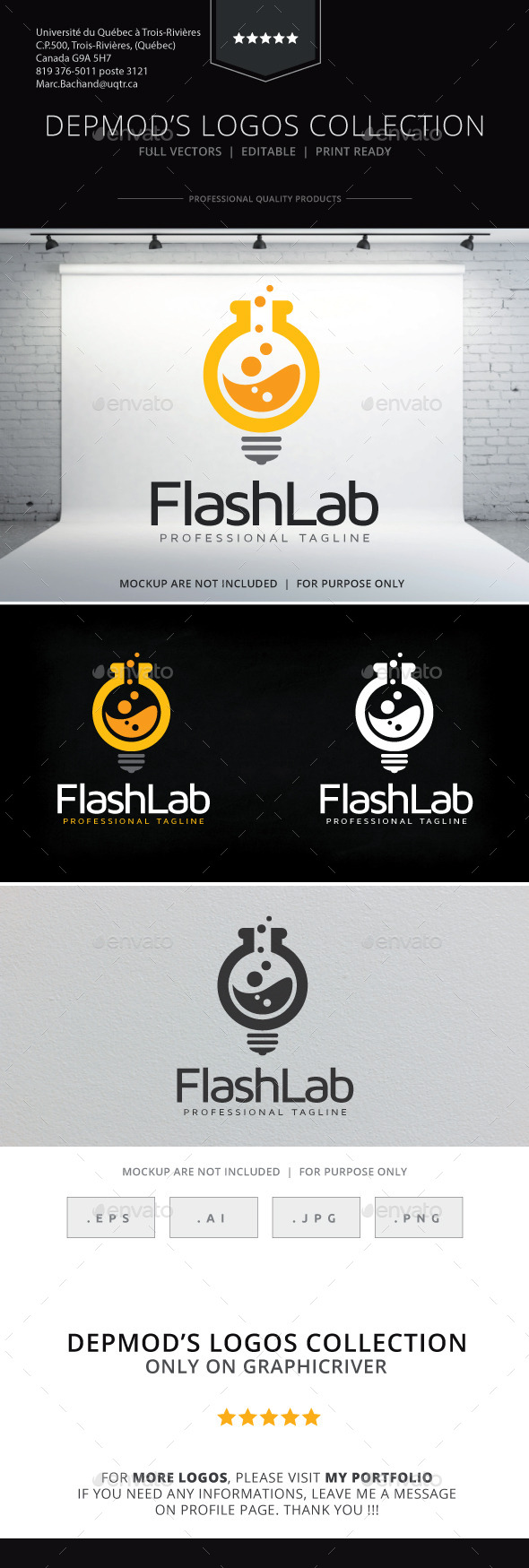 GraphicRiver Flash Lab Logo 9826343 GraphicRiver Flash Lab Logo 9826343