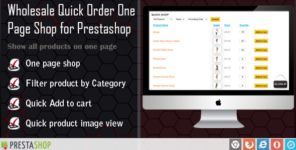 CodeCanyon Wholesale Quick Order One Page Shop for Prestashop 9826782 CodeCanyon Wholesale Quick Order One Page Shop for Prestashop 9826782