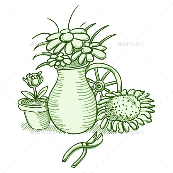 GraphicRiver Flower Illustration 9828540 GraphicRiver Flower Illustration 9828540