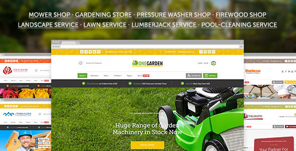 123 Garden - Gardening / Flower Shop & Landscape / Cleaning / Construction Service Theme