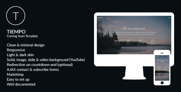 tiempo - responsive under construction template 