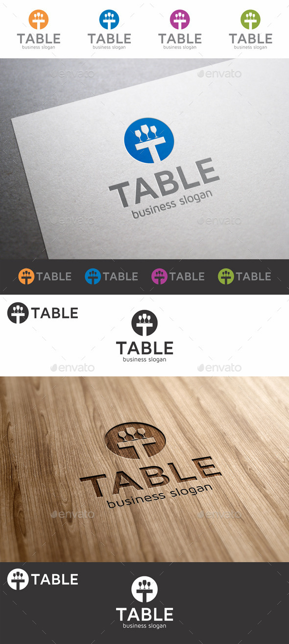 GraphicRiver Table Logo Template Letter T 9829646 GraphicRiver Table Logo Template Letter T 9829646