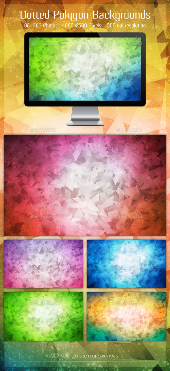 Dotted Polygon Backgrounds