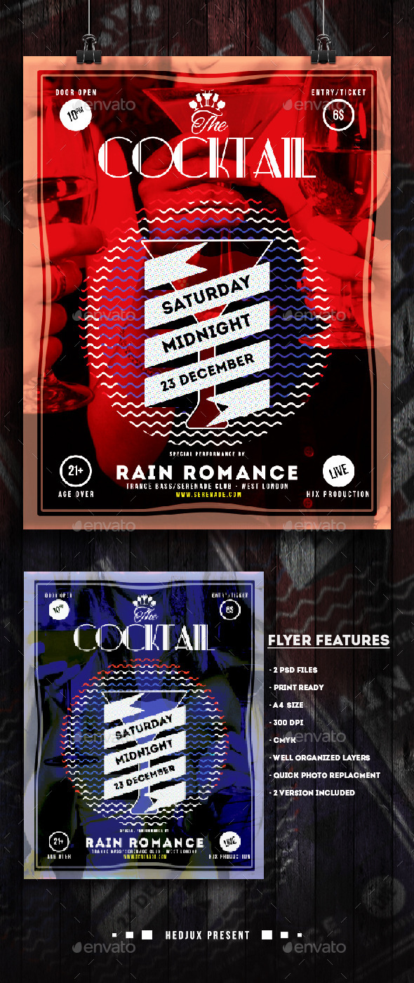 GraphicRiver The Cocktail Night Flyer 9789646 GraphicRiver The Cocktail Night Flyer 9789646