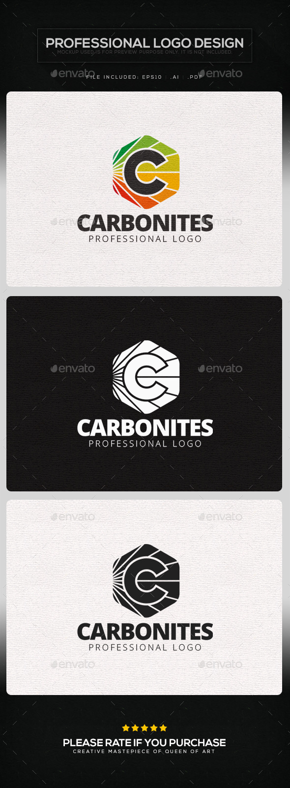 GraphicRiver Carbonites Logo Template 9830340 GraphicRiver Carbonites Logo Template 9830340