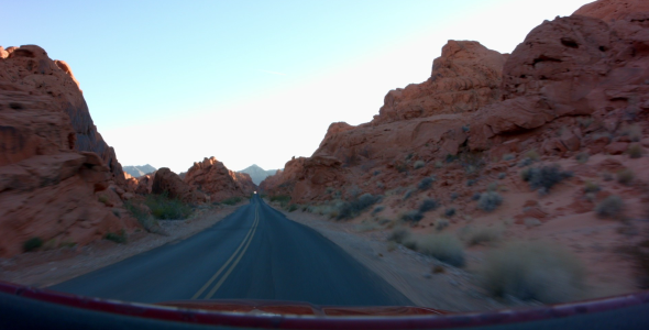 Driving in Red Canyon Driving in Red Canyon