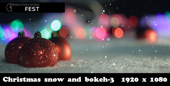 Christmas Snow And Bokeh 3