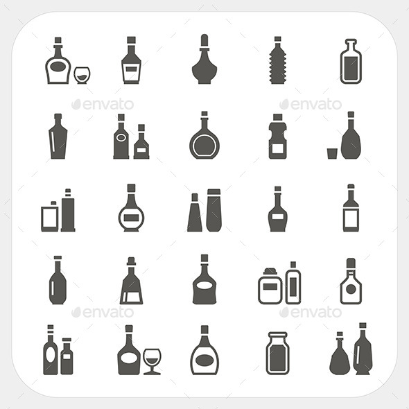 GraphicRiver Bottle Icons Set 9833950 GraphicRiver Bottle Icons Set 9833950