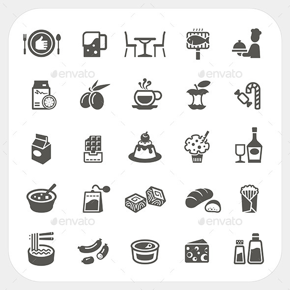 GraphicRiver Food and Dessert Icons Set 9833978 GraphicRiver Food and Dessert Icons Set 9833978