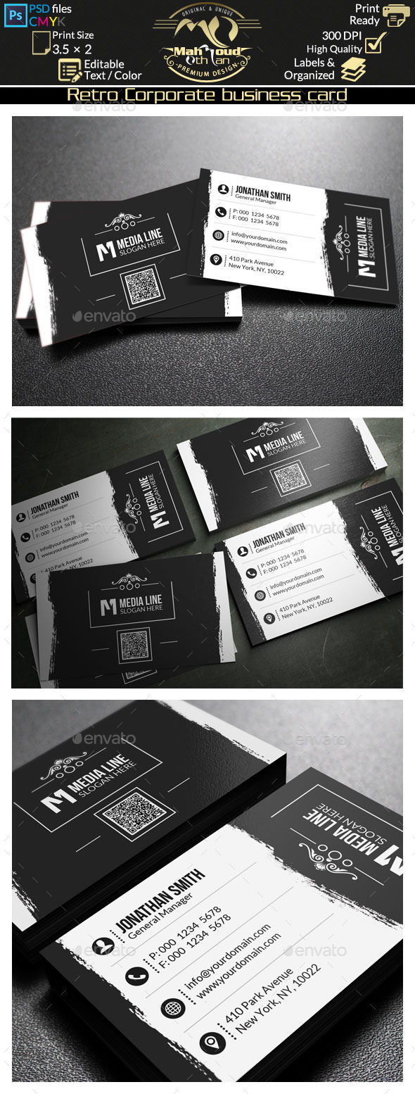 GraphicRiver Retro Business Card 66 9835930 GraphicRiver Retro Business Card 66 9835930