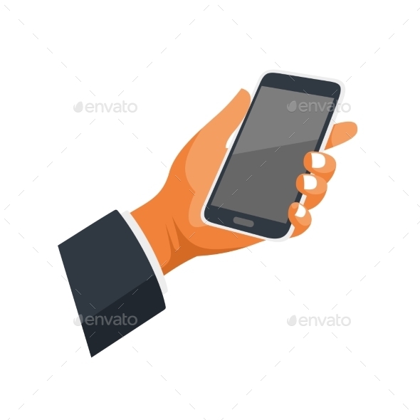 GraphicRiver Mobile Phone in Hand Icon 9835934 GraphicRiver Mobile Phone in Hand Icon 9835934