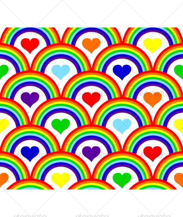 Seamless rainbow pattern Seamless rainbow pattern