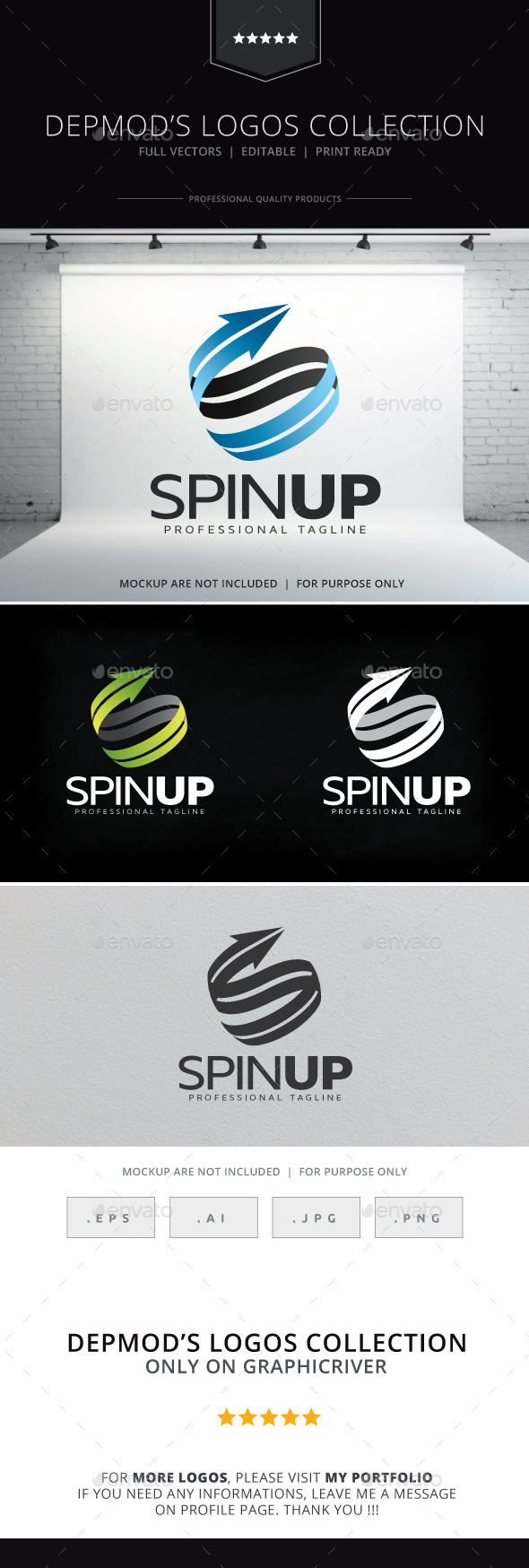 GraphicRiver Spin Up Logo 9836512 GraphicRiver Spin Up Logo 9836512