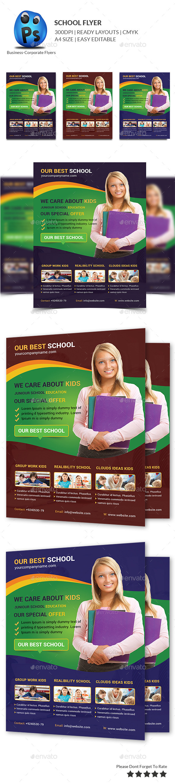 School Education Flyer Template School Education Flyer Template