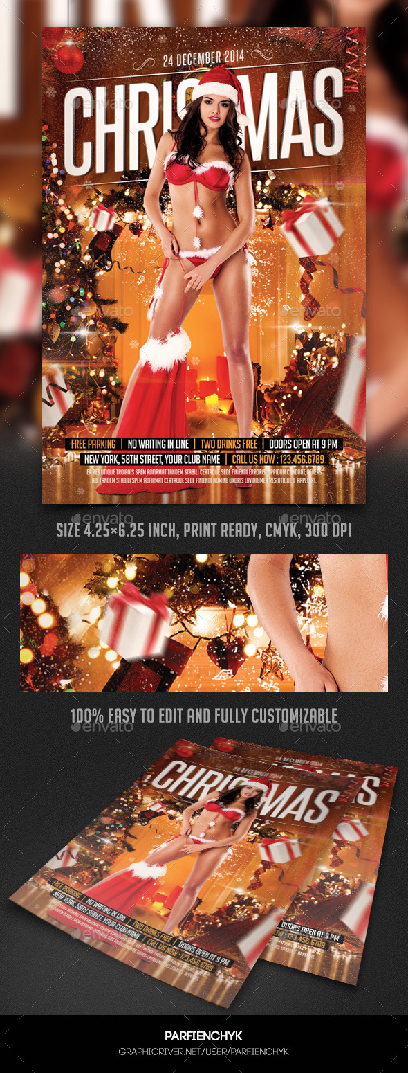 Christmas Party Flyer Template