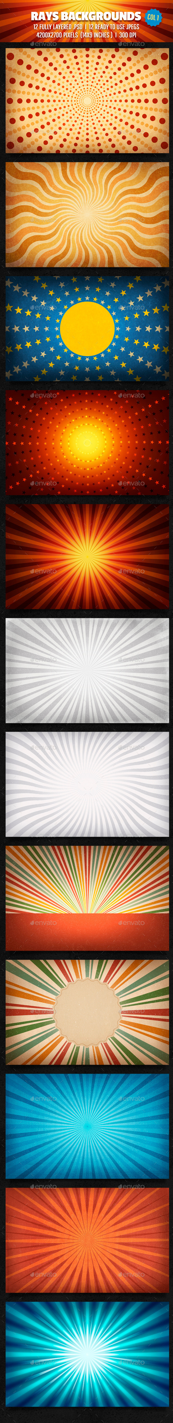Rays Backgrounds Col 1 Rays Backgrounds Col 1
