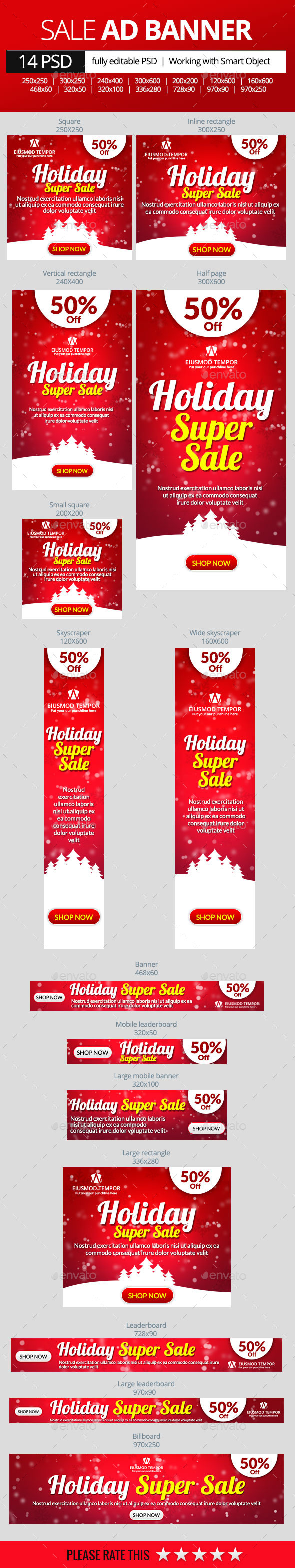 GraphicRiver Holiday Super Sale Banners 9838707 GraphicRiver Holiday Super Sale Banners 9838707