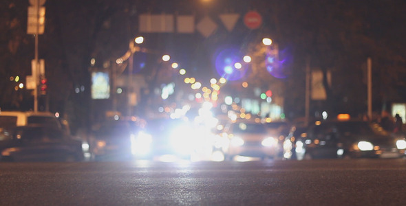 Night Traffic in the City Night Traffic in the City