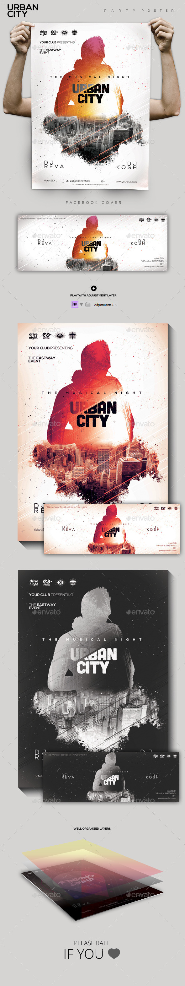 Urban City Party Flyer/Poster