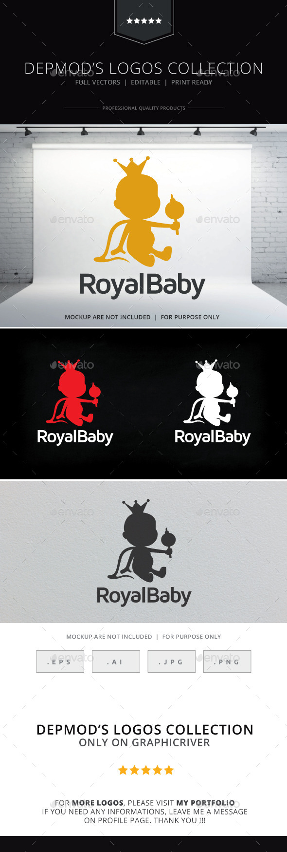 GraphicRiver Royal Baby Logo 9839571 GraphicRiver Royal Baby Logo 9839571