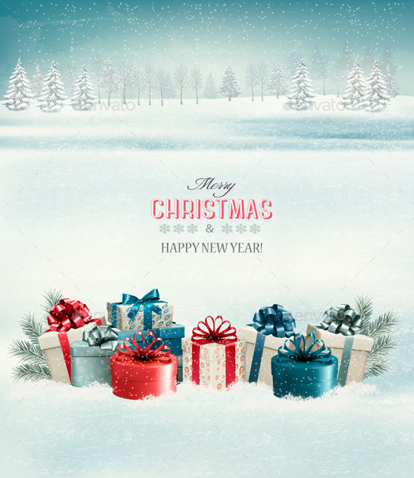 GraphicRiver Holiday Christmas Background with Gift Boxes 9840403 GraphicRiver Holiday Christmas Background with Gift Boxes 9840403