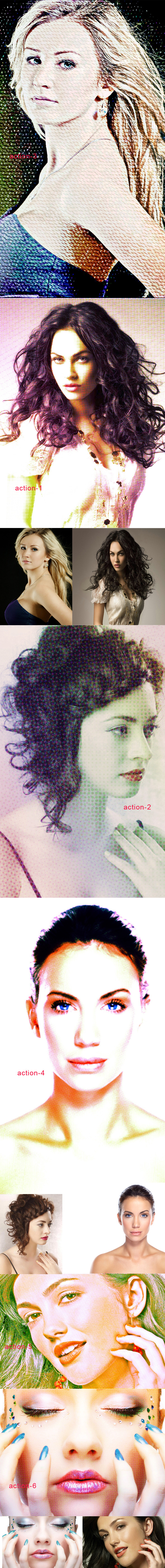 Color Halftone Action Color Halftone Action