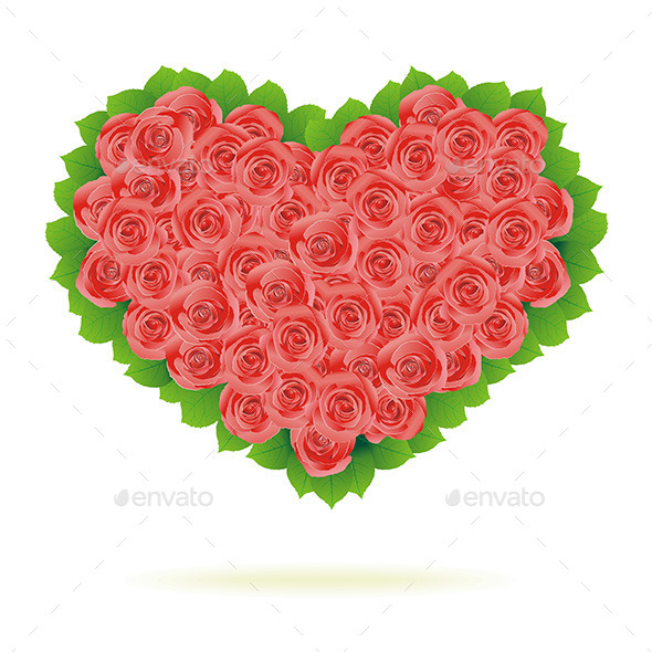 GraphicRiver Floral Heart 9842128 GraphicRiver Floral Heart 9842128