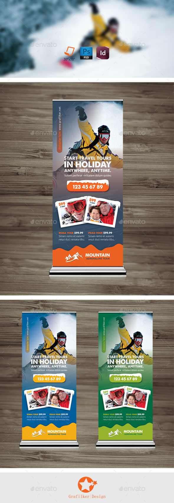 GraphicRiver Winter Tour Roll-Up Templates 9842129 GraphicRiver Winter Tour Roll-Up Templates 9842129