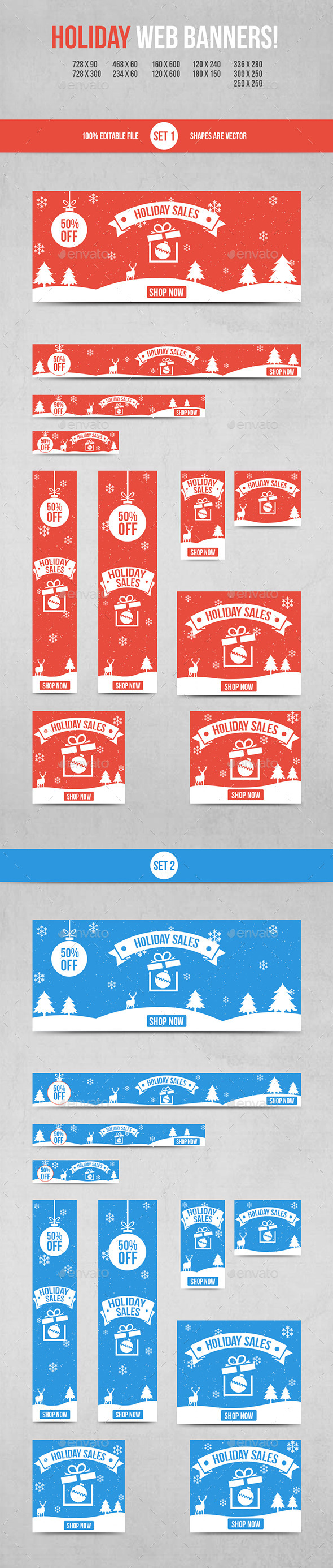 GraphicRiver Holiday Web Banners 9842543 GraphicRiver Holiday Web Banners 9842543