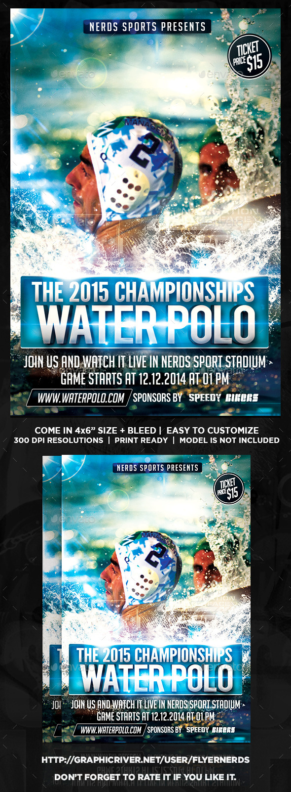 GraphicRiver Water Polo Championships Sports Flyer 9842902 GraphicRiver Water Polo Championships Sports Flyer 9842902