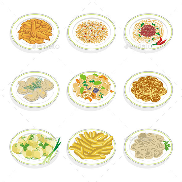 GraphicRiver Set of Food 9843520 GraphicRiver Set of Food 9843520
