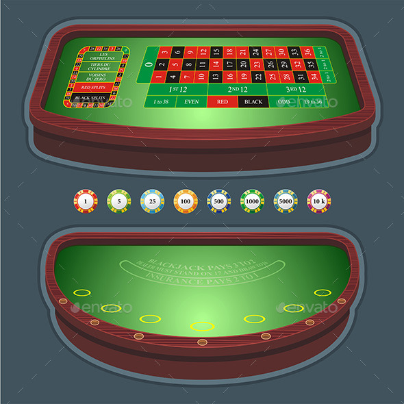 GraphicRiver Roulette Table Blackjack 9843661 GraphicRiver Roulette Table Blackjack 9843661