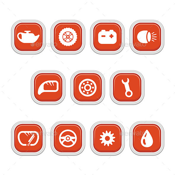 GraphicRiver Car Part Symbols 9843699 GraphicRiver Car Part Symbols 9843699