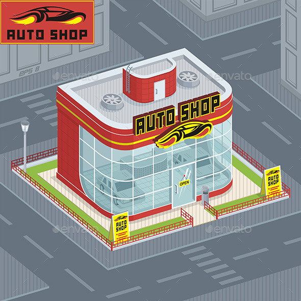 GraphicRiver Auto Shop 9843814 GraphicRiver Auto Shop 9843814