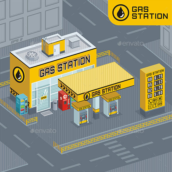 GraphicRiver Gas Station 9843820 GraphicRiver Gas Station 9843820