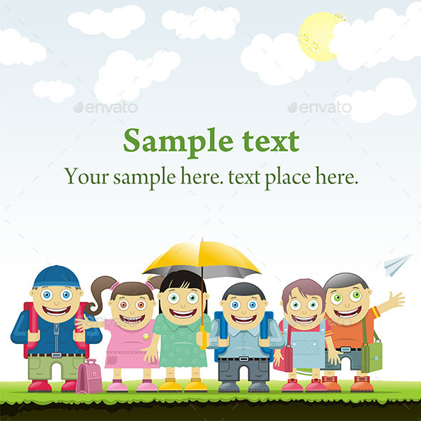 GraphicRiver Schoolboys and Schoolgirls 9843943 GraphicRiver Schoolboys and Schoolgirls 9843943
