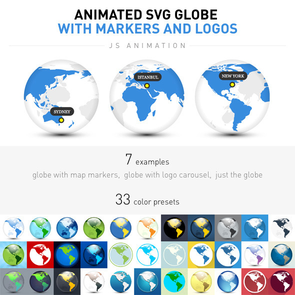 CodeCanyon Animated SVG Globe with Markers and Logos 9844557 CodeCanyon Animated SVG Globe with Markers and Logos 9844557