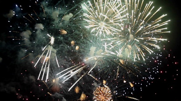 Fireworks Against a Night Sky Fireworks Against a Night Sky