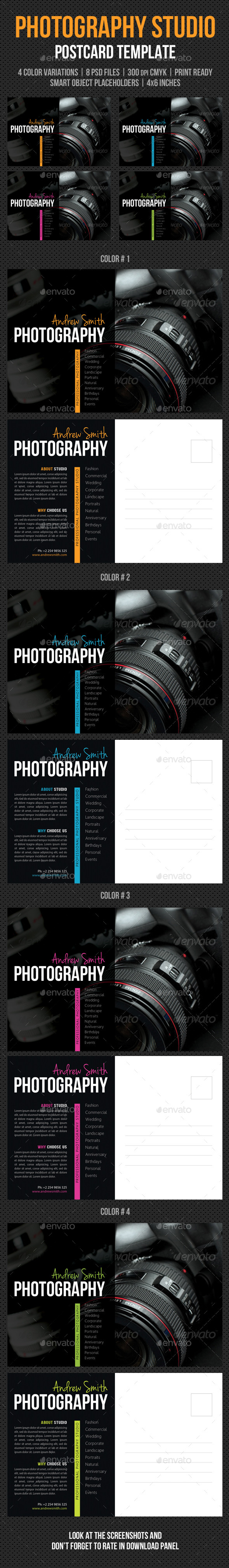 GraphicRiver Photography Studio Postcard Template V03 9844613 GraphicRiver Photography Studio Postcard Template V03 9844613