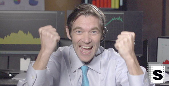 Very Excited Businessman Very Excited Businessman