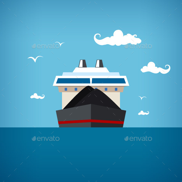 GraphicRiver Dry Cargo Ship 9845126 GraphicRiver Dry Cargo Ship 9845126