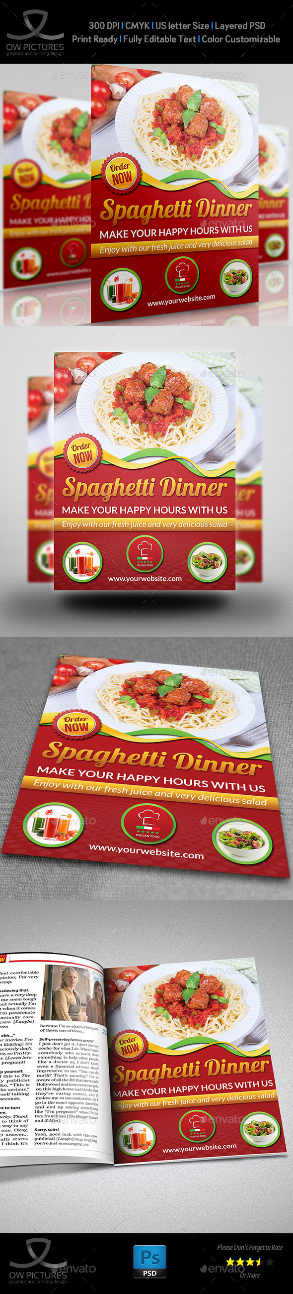 GraphicRiver Restaurant Flyer Template Vol.6 9845146 GraphicRiver Restaurant Flyer Template Vol.6 9845146