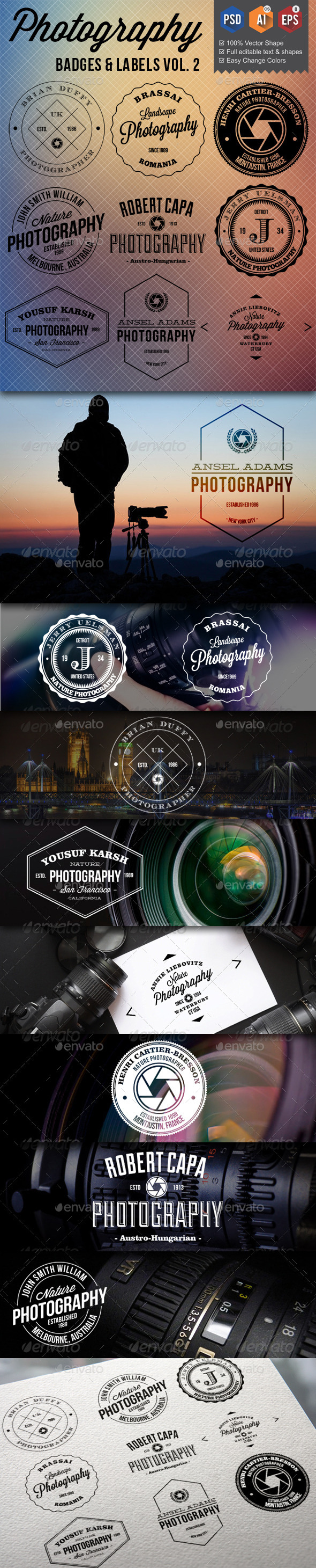GraphicRiver Photography Badges Labels v2 9845175 GraphicRiver Photography Badges Labels v2 9845175